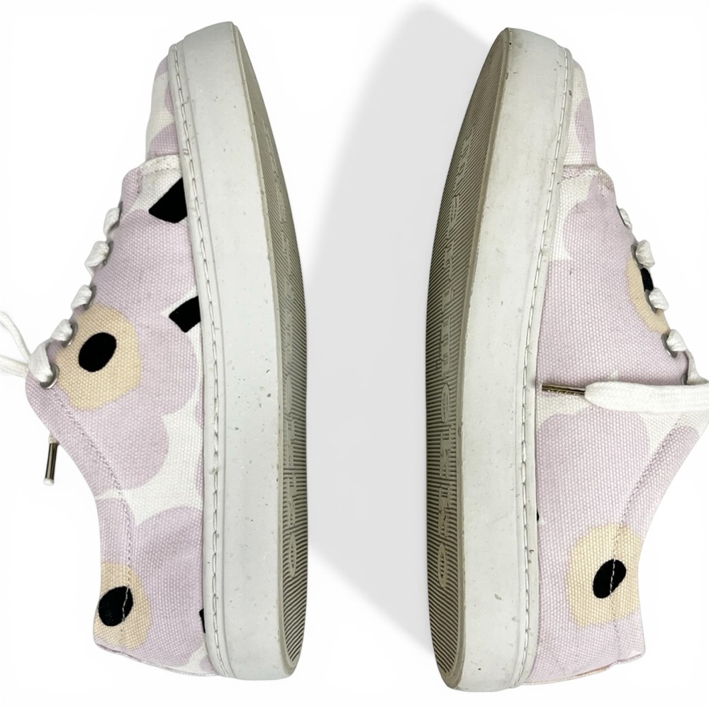 Marimekko Drutha Mini Unikko Low Top Sneakers Poppy Floral Print Women 38 - Picture 4 of 9